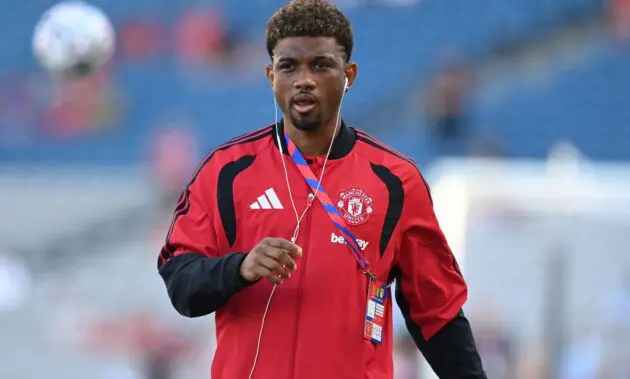 Amad Diallo in training for Man United