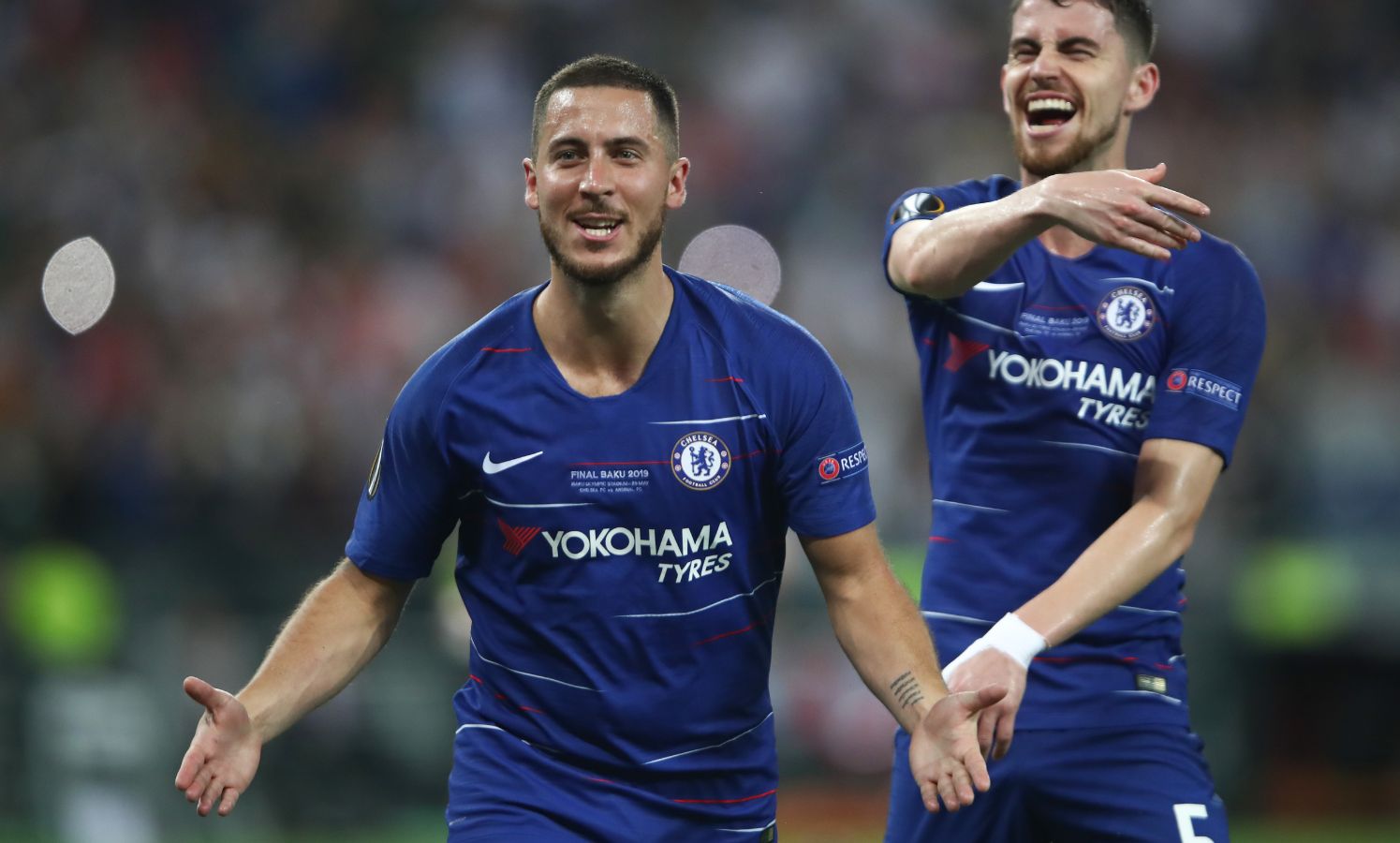 Eden Hazard comemora pelo Chelsea