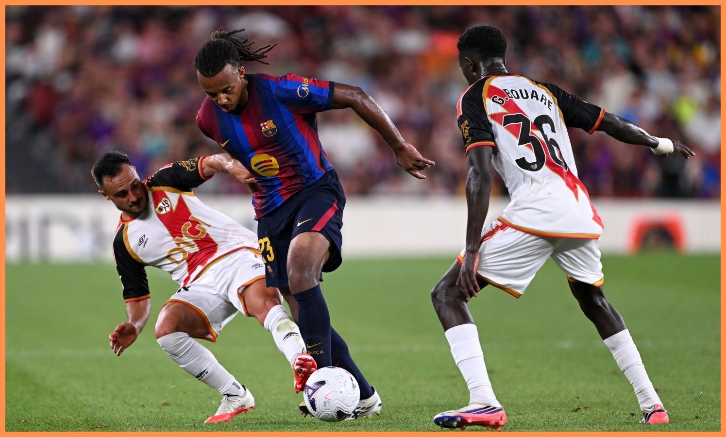 Jules Kounde plays for Barca.