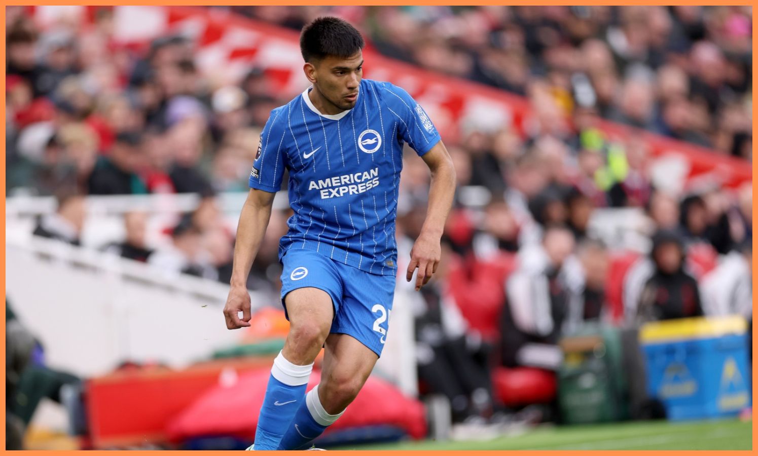 Diego Gomez playing for Brighton. (Photo by Carl Recine/Getty Images)