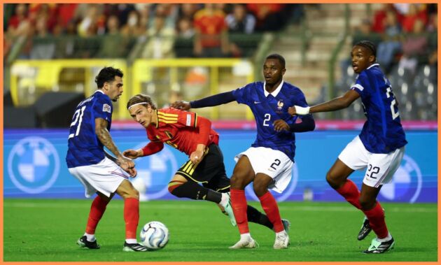 Jeremy Jacquet in action for France