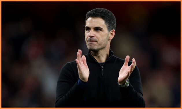 Mikel Arteta applauds Arsenal's fans