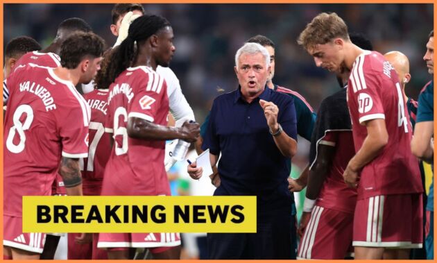 Real Madrid manager Jose Mourinho gives instructions to his players