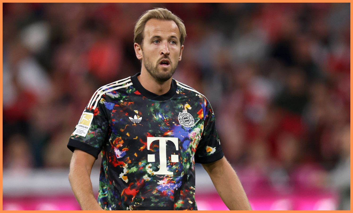 Harry Kane in action for Bayern Munich
