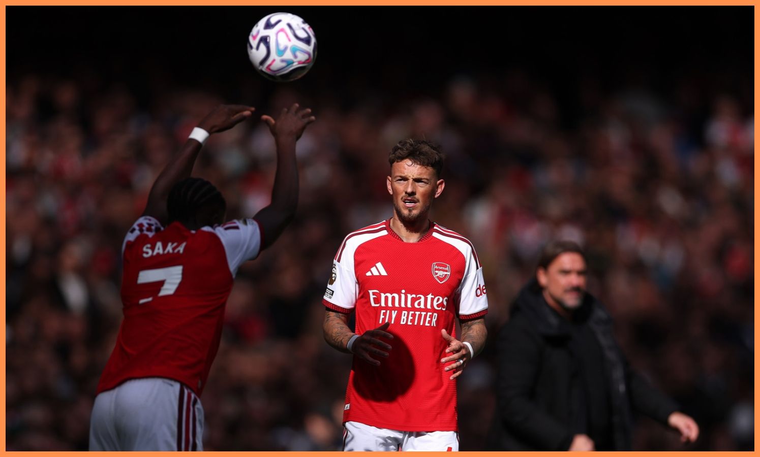 Bukayo Saka and Ben White