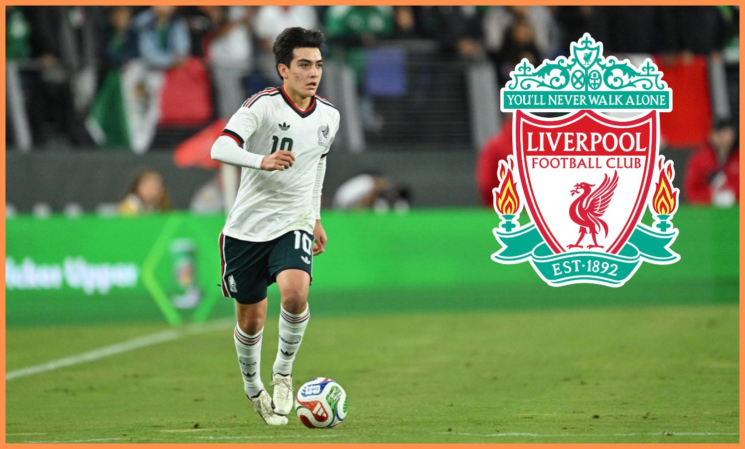 Gilberto Mora in action for the Mexican national team