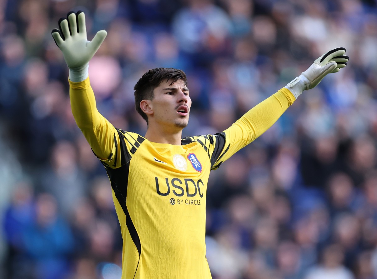 O goleiro do Chelsea, Mike Benders, em ação