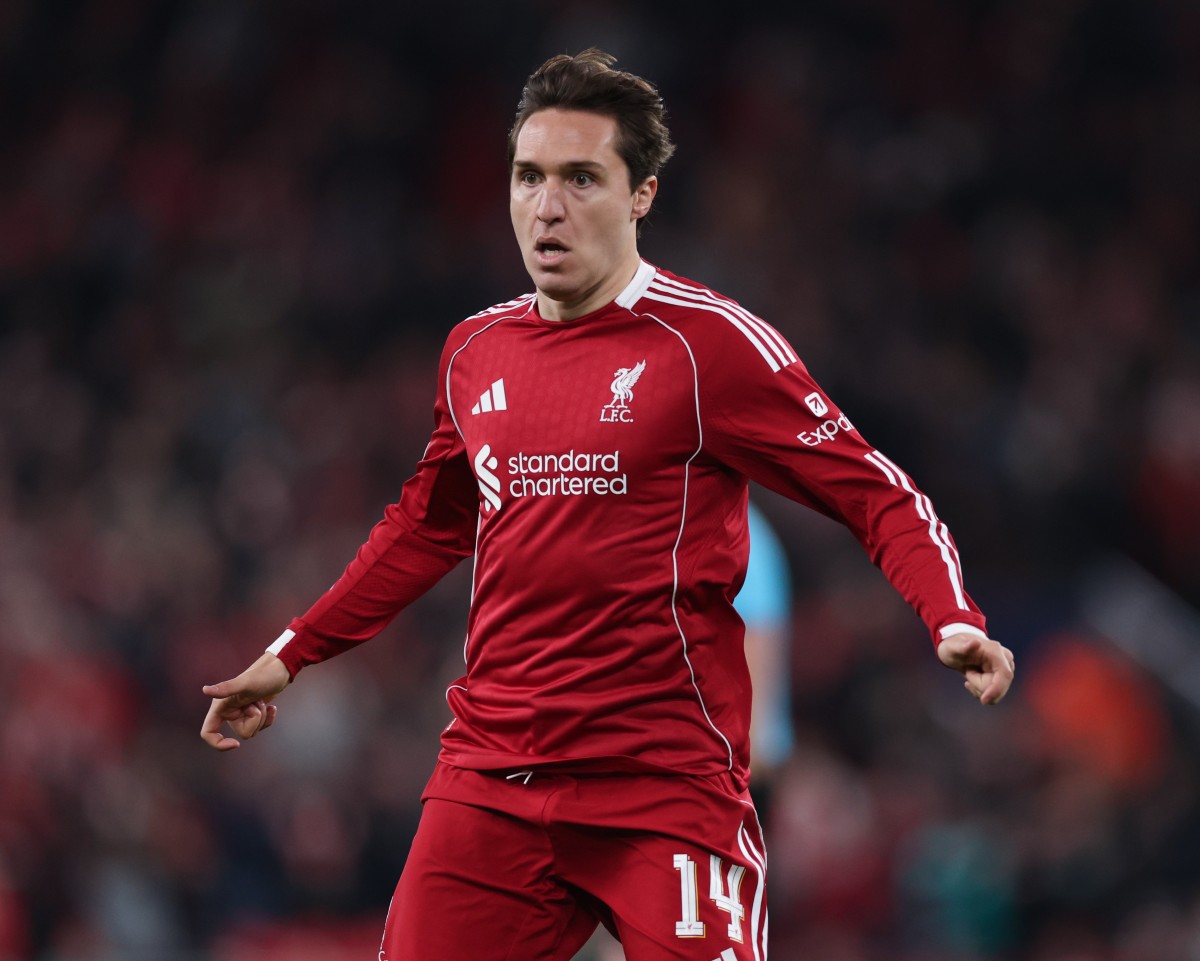 Federico Chiesa in action for Liverpool last season