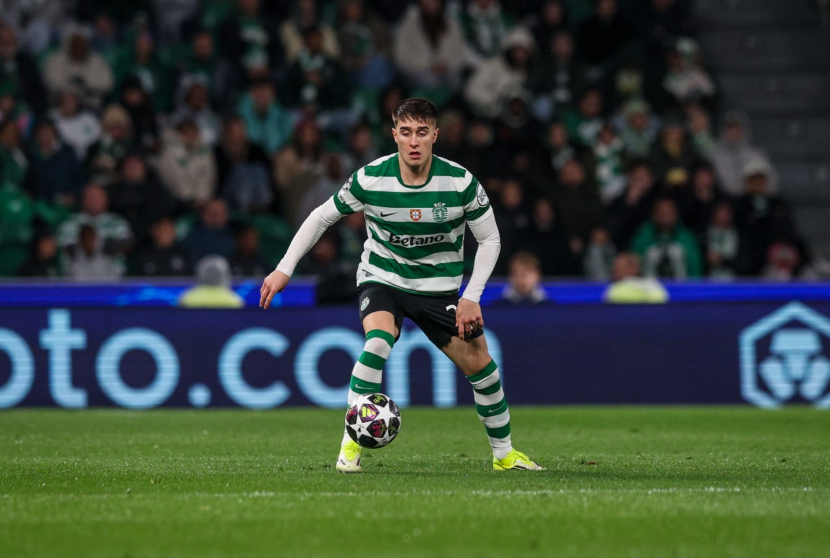 Ivan Fresneda in action for Sporting Lisbon