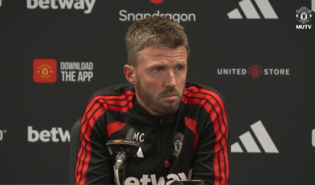 Michael Carrick in his press conference.