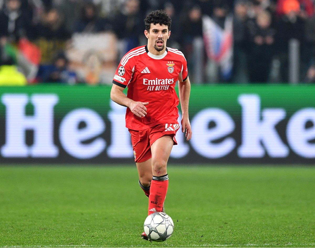 Tomas Araujo in action for Benfica