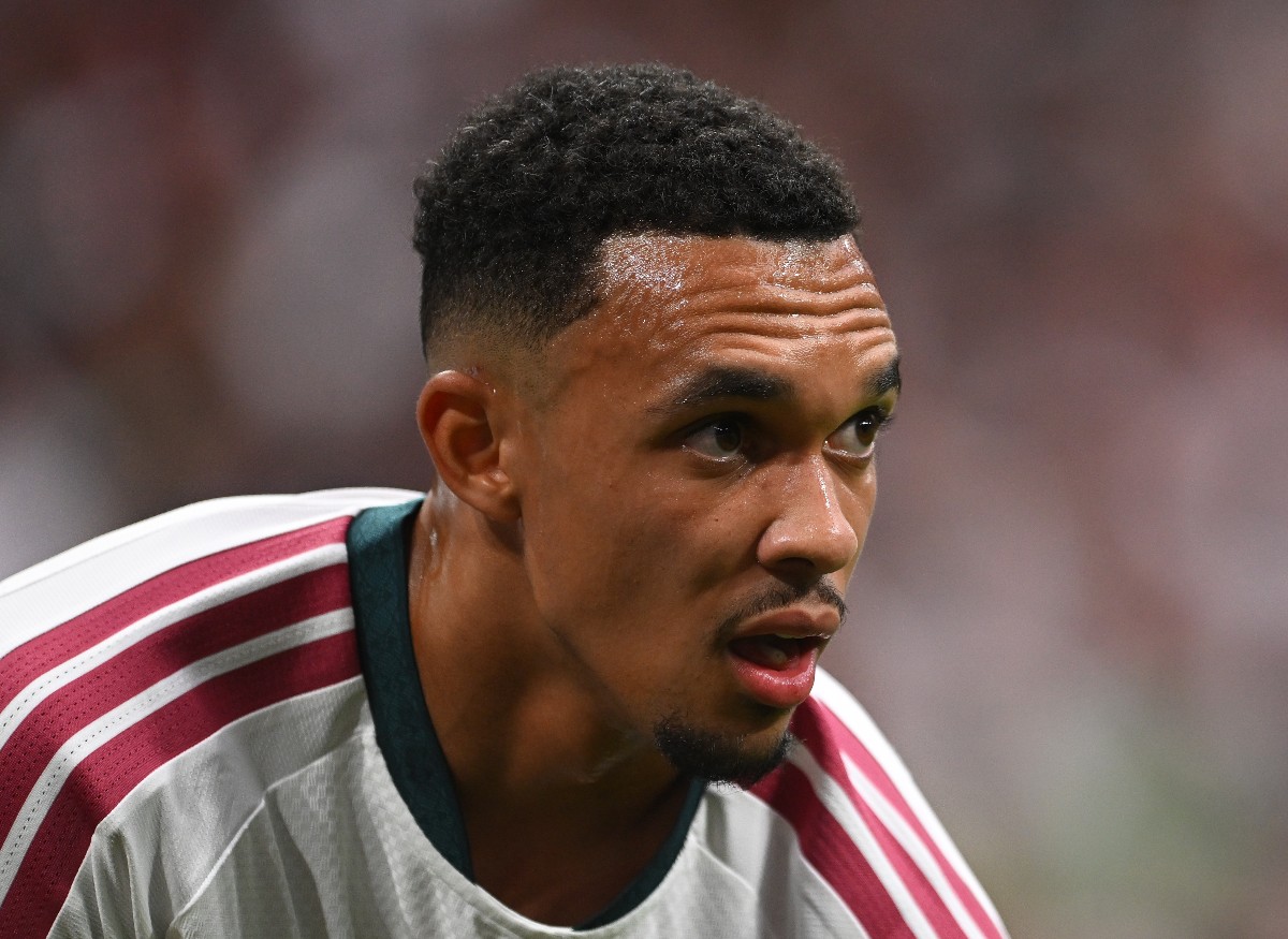 Trent Alexander-Arnold in action for Real Madrid against Malaga