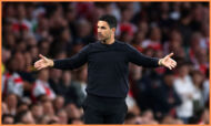 Mikel Arteta not happy