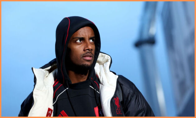 Alexander Isak at stands