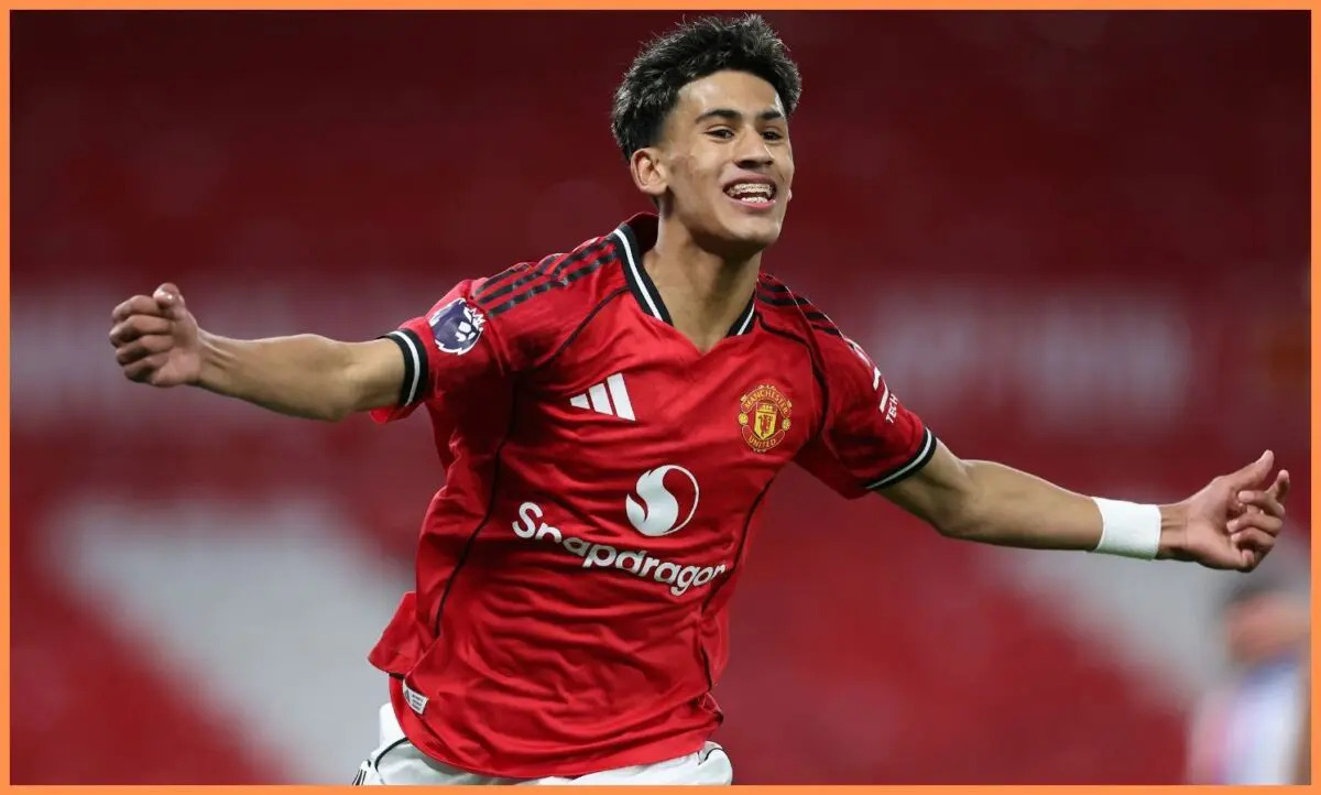 JJ Gabriel comemora pelo Man United