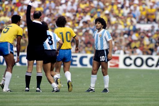 Soccer - World Cup Spain 1982 - Group C - Brazil v Argentina - Sarria Stadium