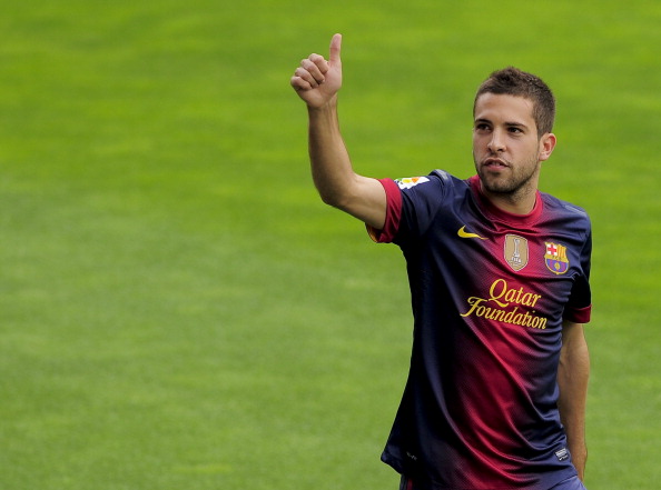 Barcelona's Spanish defender Jordi Alba