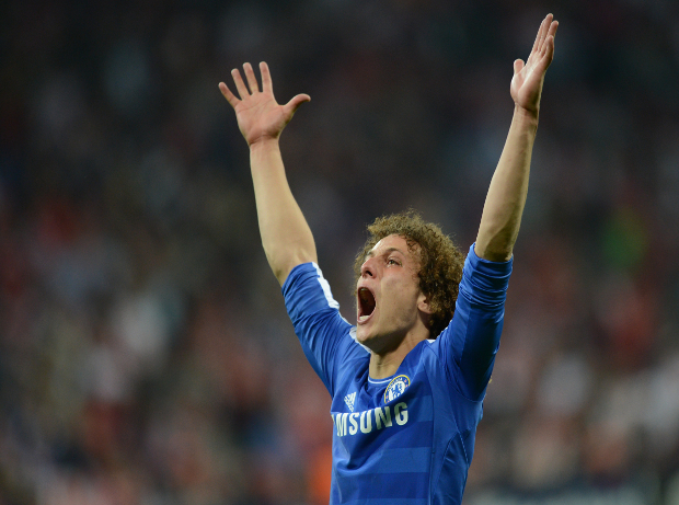 David Luiz celebrates