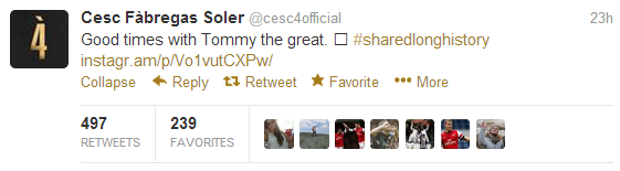 Rosicky Tweet