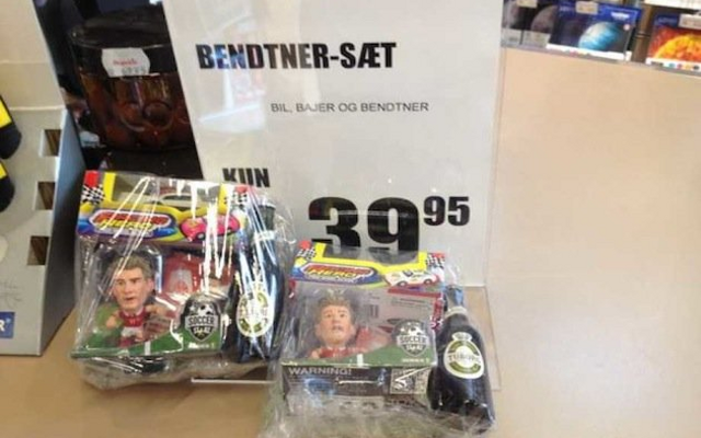 Danish Shop Sells Nicklas Bendtner Drunk Driver Toy Set