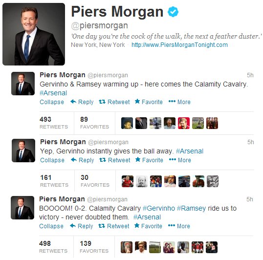 Piers Calamity Tweet