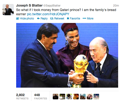 Blatter Twitter