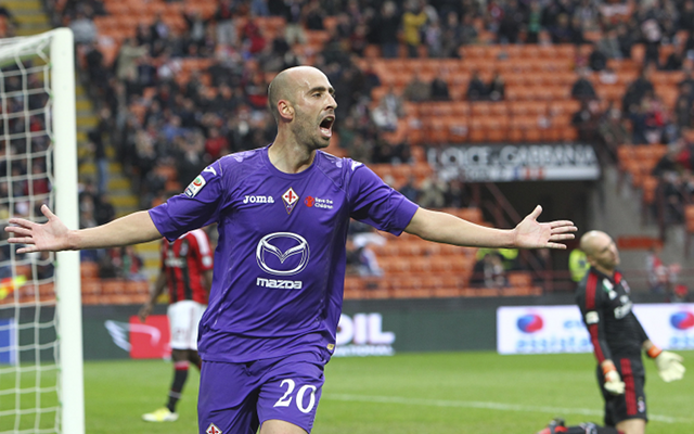 Borja Valero's Official Fiorentina Signed Shirt, 2012/13 - CharityStars