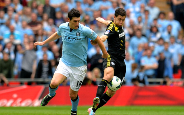 Gareth Barry + Eden Hazard Manchesrer City Chelsea