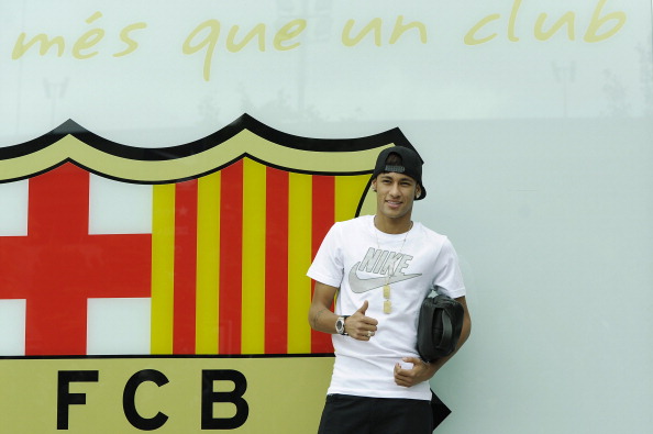 Neymar Is Unveiled At Camp Nou As New Barcelona Signing