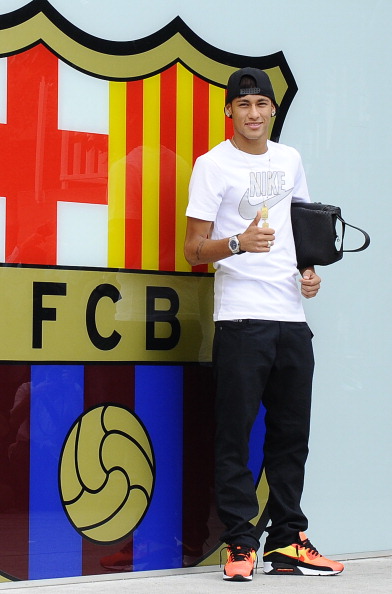 Neymar Is Unveiled At Camp Nou As New Barcelona Signing