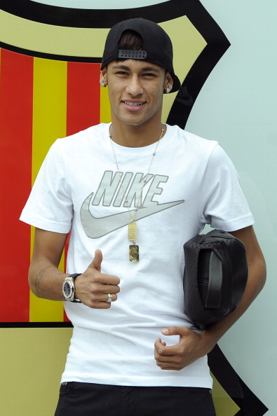 Neymar Is Unveiled At Camp Nou As New Barcelona Signing