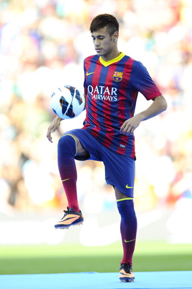 Neymar Is Unveiled At Camp Nou As New Barcelona Signing