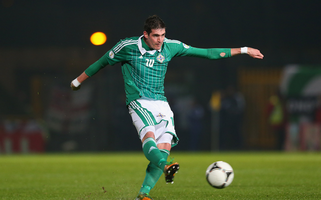 Lafferty in action for Northern Ireland