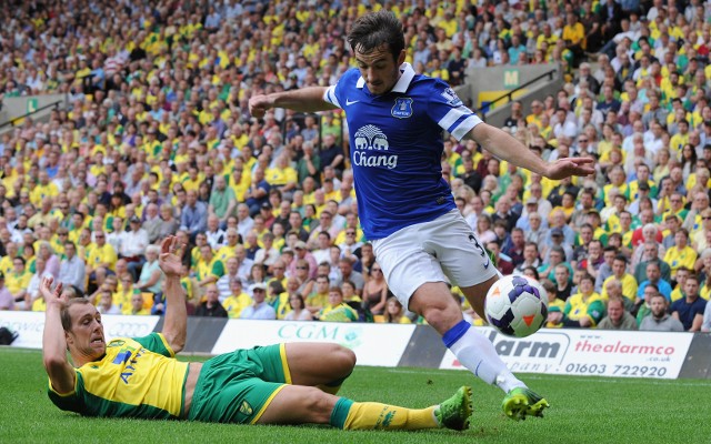 Leighton Baines Everton Steven Whittaker Norwich City