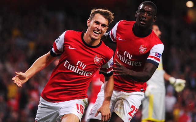 Aaron Ramsey Yaya Sanogo Arsenal