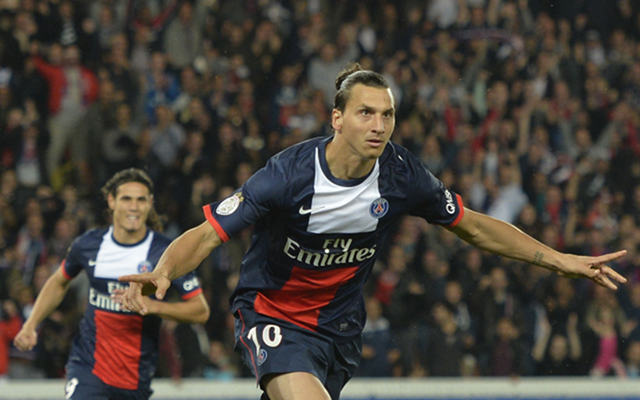 Zlatan Ibrahimovic Edinson Cavani Paris Saint-Germain PSG