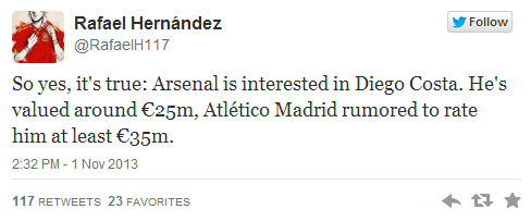 Hernandez Tweet