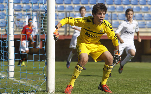 Luca Zidane in action for Real