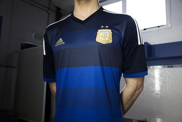 ADIDAS ARGENTINA 2014 AWAY JERSEY BLUE - Soccer Plus