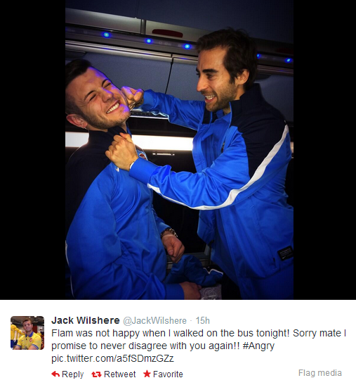 Jack Wilshere Mathieu Flamini Arsenal