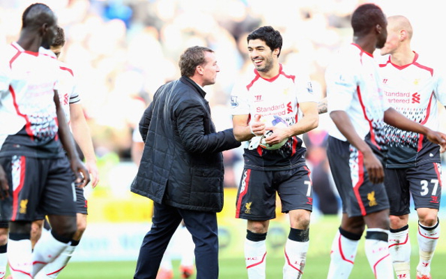 Brendan Rodgers Luis Suarez Liverpool