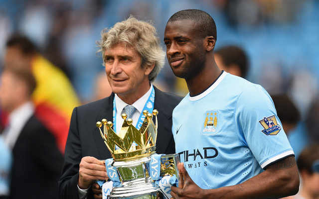 Manuel Pellegrini Yaya Toure Manchester City