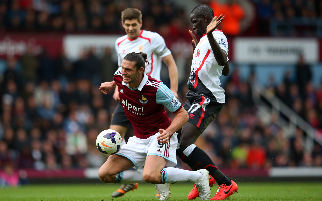 Andy Carroll West Ham Mamadou Sakho Liverpool