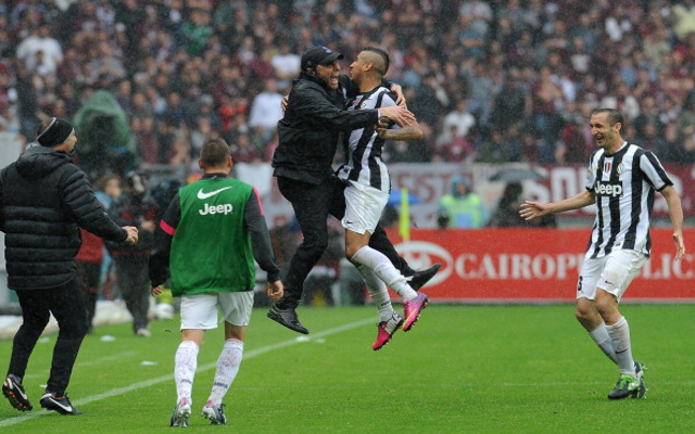 Antonio Conte Arturo Vidal Juventus