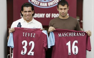 Carlos Tevez Javier Mascherano West Ham
