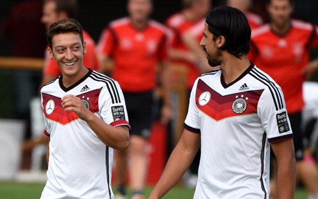 Mesut Ozil Sami Khedira Germany