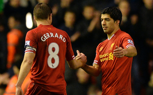 Steven Gerrard Luis Suarez Liverpool