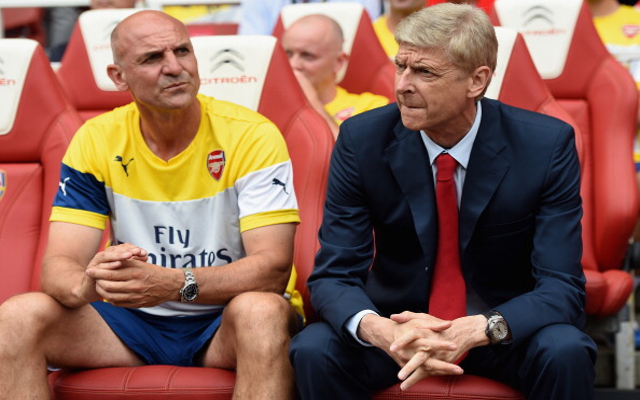 Arsene Wenger Steve Bould Arsenal