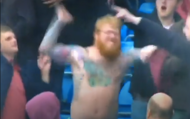 Ginger Stoke fan celebrating hard