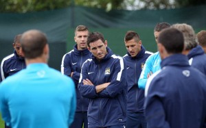 Lampard in City training